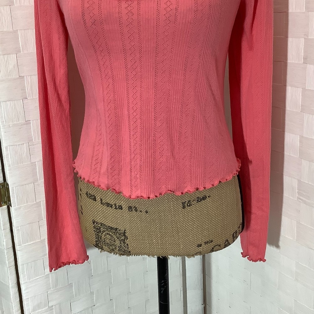NWT belle du jour coral open back top size large - Picture 4 of 8